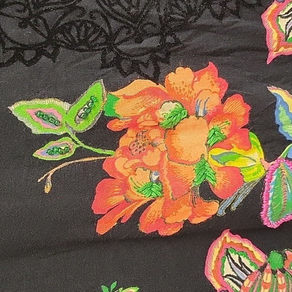 Desigual short dress/ tunic sz small 100% viscose, embroidered and embellished - Picture 2 of 9